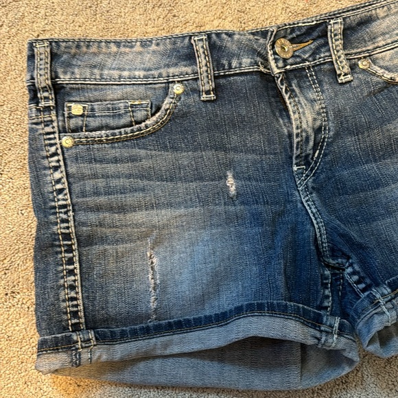 Silver Frances Denim Shorts - Picture 4 of 4